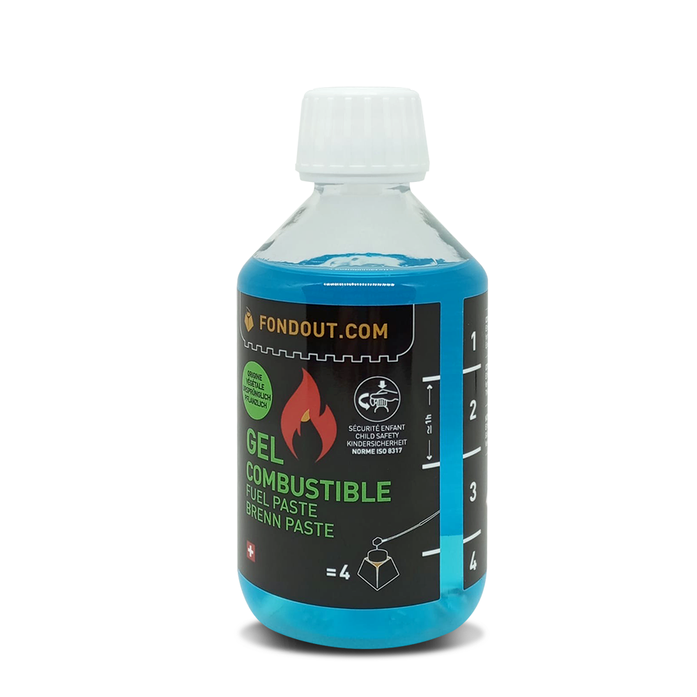 Gel combustible fondout