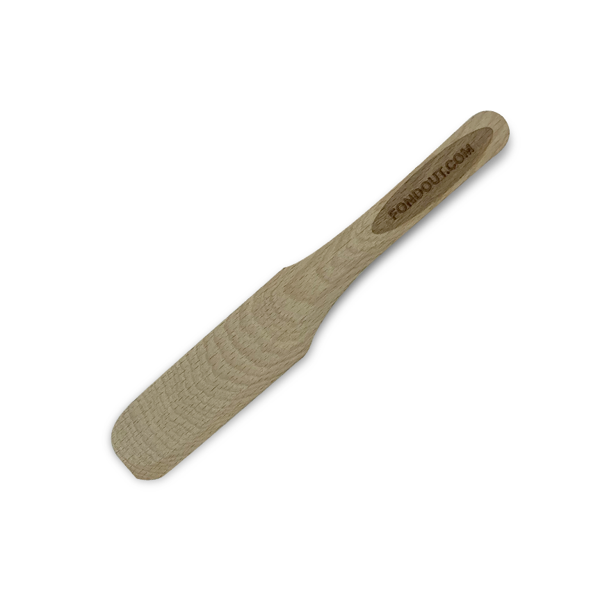 spatule en bois fondout